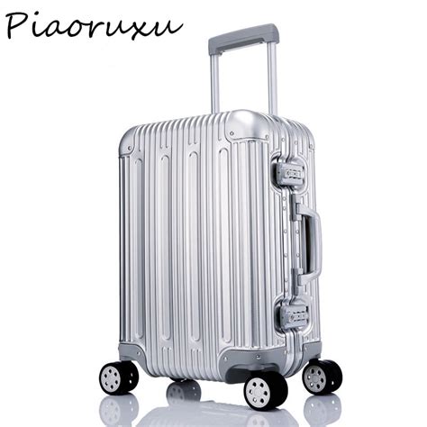 All Aluminium Alloy Luggage Hardside Rolling Trolley Luggage Travel