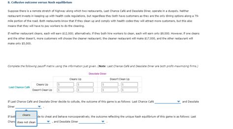 Solved Collusive Outcome Versus Nash Equilibrium Suppose Chegg