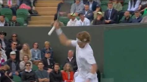 Wimbledon Star Smashes Racket In Tantrum After Vowing To Improve