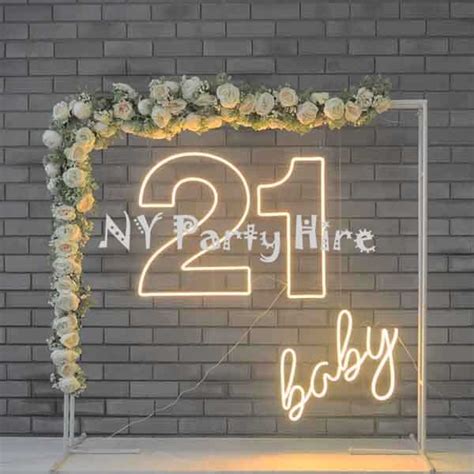 21 Led Neon Sign Ny Party Hire