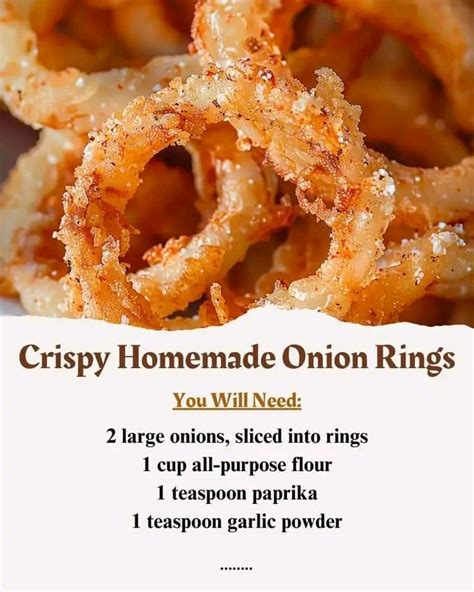 Crispy Homemade Onion Rings Recipe