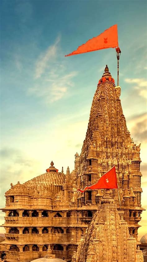 Dwarkadhish Temple Lord Krishna Dwarkadhish God Hd Phone Wallpaper