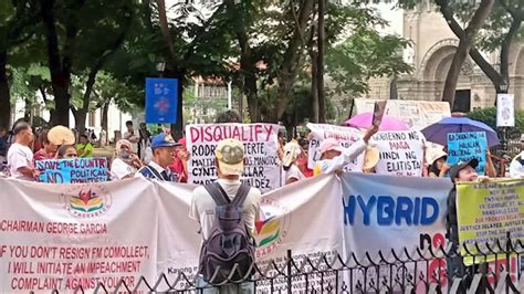 Ilang Grupo Na Kontra Political Dynasty Nagkasa Ng Protesta Sa Comelec