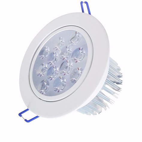 Kit 4 Spot Led Dicróica Embutir Redondo Direcionável 12w Branco Frio