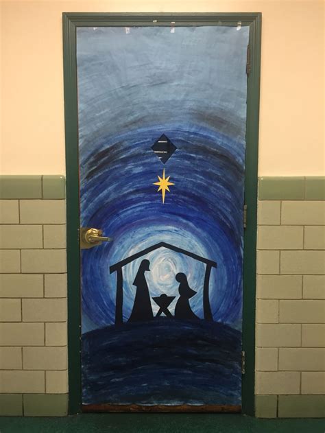 Classroom Door Decoration Nativity Scene Door Decorations Classroom