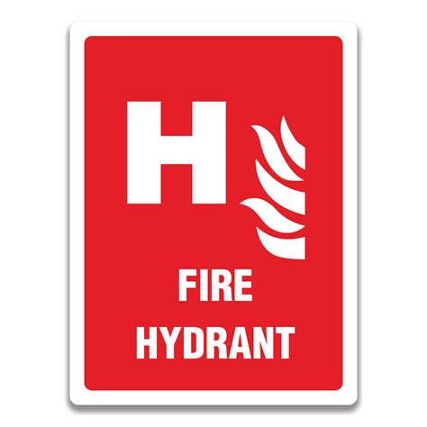 Fire Hydrant Sign Safety Sign And Label