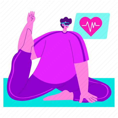 Vr Yoga Pose Pigeon Pose Modifications Heart Virtual Reality Yoga