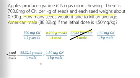 Dimensional Analysis Word Problem Example Youtube