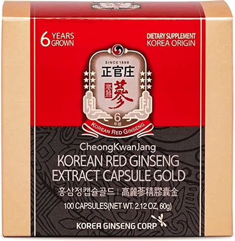 Korean Red Ginseng Extract Capsule 600mg 150 Vegetable Capsules