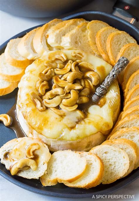 Baked Brie Cheese With Bourbon Glaze A Spicy Perspective