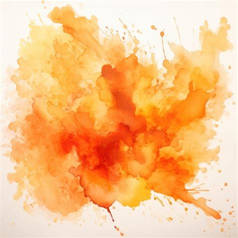 Premium Photo Orange And Yellow Splash On White Background