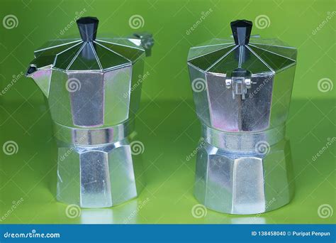 The Portable Mocha Pot is Located on the Floor. Stock Photo - Image of life, gray: 138458040