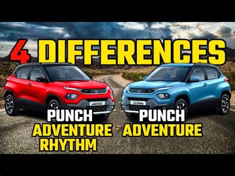 Tata Punch CNG ADVENTURE Vs Tata Punch CNG ADVENTURE RHYTHM Comparison