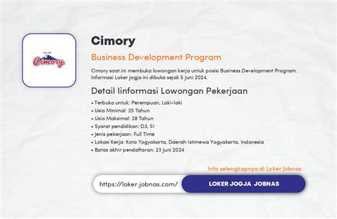 Lowongan Kerja Business Development Program