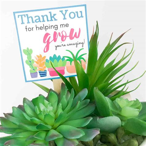 Thank You For Helping Me Grow Printable Coloring Pages Printable