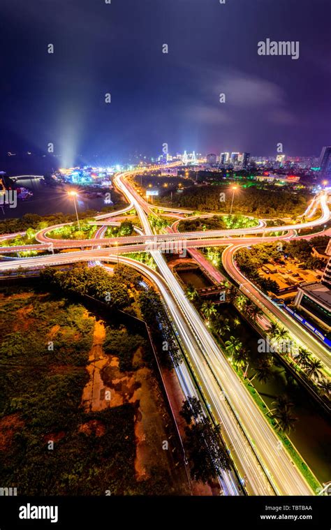 Haikou century bridge night hi-res stock photography and images - Alamy