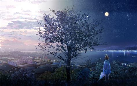 Anime Moonlight Wallpapers - Top Free Anime Moonlight Backgrounds ...