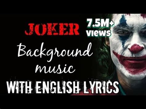 Joker Song Lyrics With English Translation Hq Bgm Music Full Song