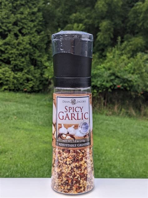 Dean Jacobs Spicy Garlic Seasoning With Built In Grinder Oz