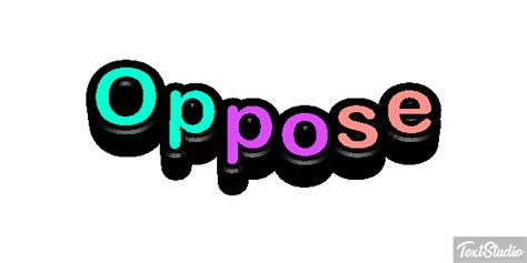 Oppose Word Animated  Logo Designs