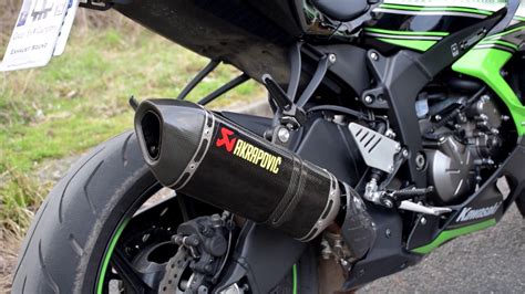 The Best Exhaust Sound Kawasaki Zx R Two Brothers Akrapovic M