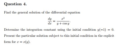 Find The General Solution Of The Differential Equation