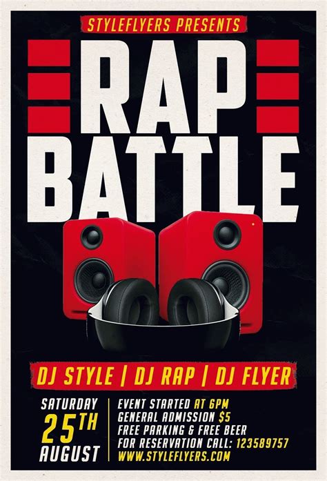 Rap Battle Psd Flyer Template 8570 Psd Flyer Templates Rap Battle