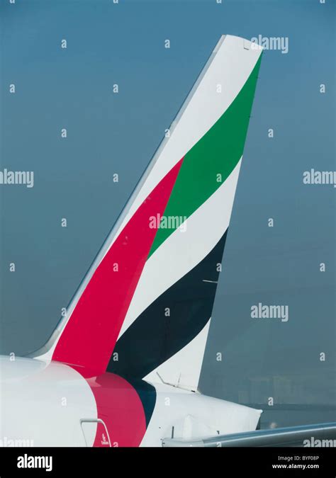 Emirates logo on a plane Stock Photo - Alamy