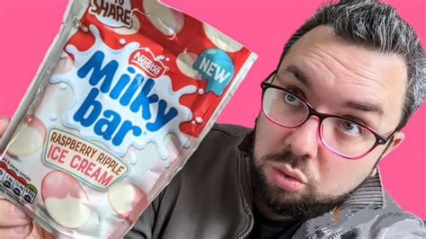 Nestl Milky Bar Raspberry Ripple Review Youtube