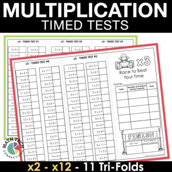 Multiplication Fluency Step 5 Timed Tests X2 12 Fact Fluency Test