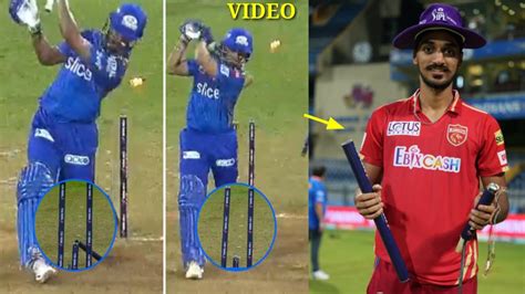 Watch Arshdeep Singh Breaks Stumps 2 Times Out Tilak Varma And Nehal Wadhera In Last Over Ipl