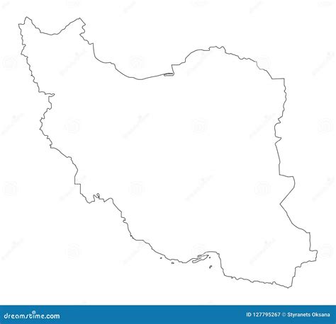 Outline Map Of Iran Illustration CartoonDealer 90552414