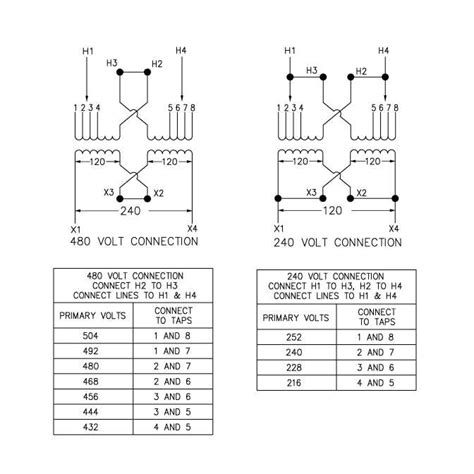 Wiring Diagram For Transforming 480v 3 Phase To 120 240v