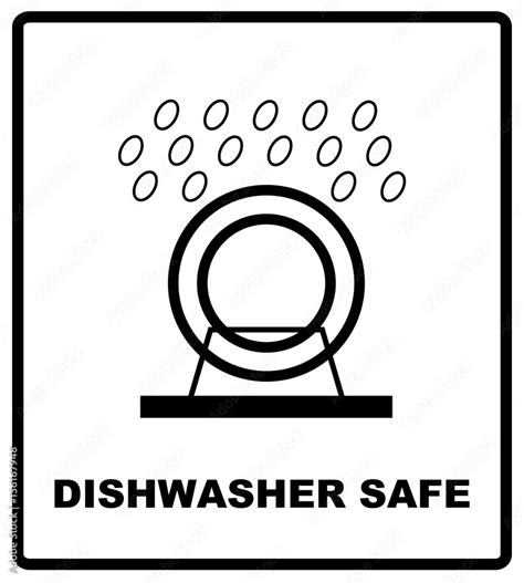 Dishwasher safe symbol isolated. Dishwasher safe sign isolated, vector ...