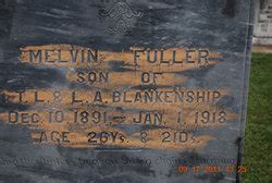 Melvin Fuller Blankenship M Morial Find A Grave