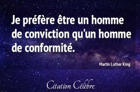 Citation Martin Luther King homme Je préfère être un homme de