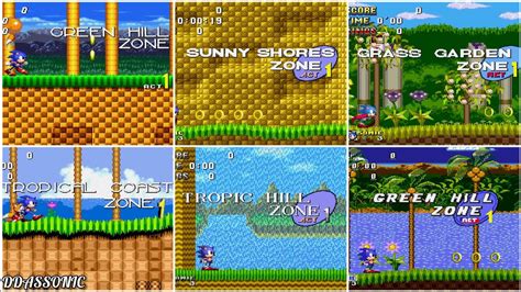 6 Beautiful Zones Of Sonic Hacks Youtube