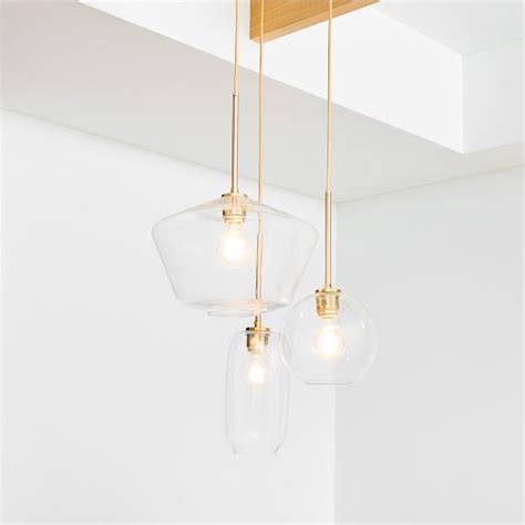 Sculptural Light Multi Chandelier Clear West Elm