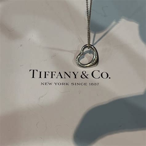 Tiffanyandco 純銀925經典款open Heart 項鍊飾品｜popchill 拍拍圈