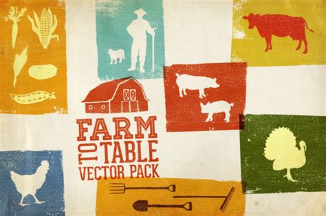 Farm To Table Vector Pack Volume 1 By Design Panoply Thehungryjpeg