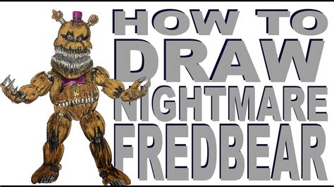 How To Draw Nightmare Fredbear Fnaf Youtube