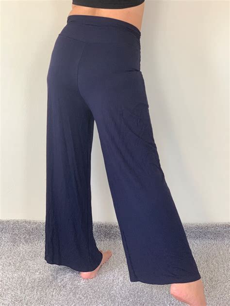 Wl0303 Stretch Wide Leg Yoga Pants High Waist Yoga Pants Etsy