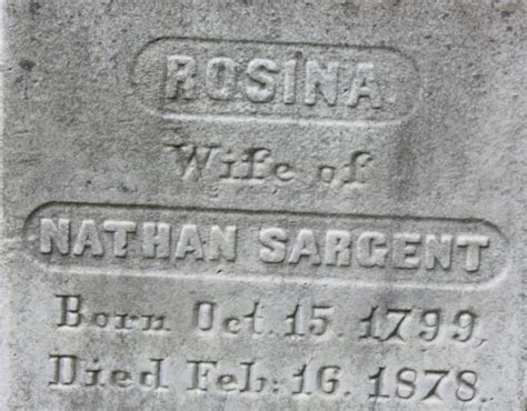 Rosina Hodgkinson Lewis Sargent 1799 1878 Find A Grave Memorial