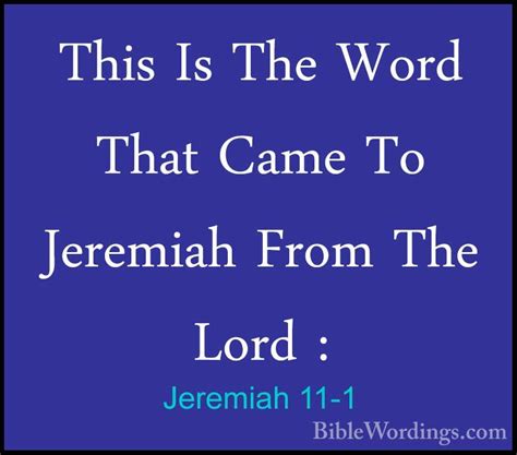 Jeremiah Holy Bible English Biblewordings