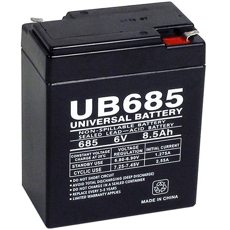 Upg Sla 6 Volt F1 Terminal Battery Ub685 The Home Depot