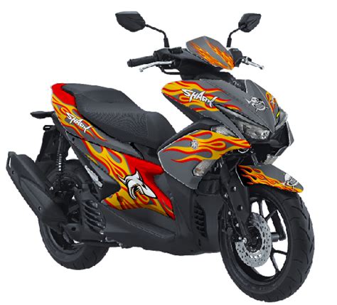 Stiker Decal Sticker Full Body Motor Yamaha Aerox Vva Hiu Shark