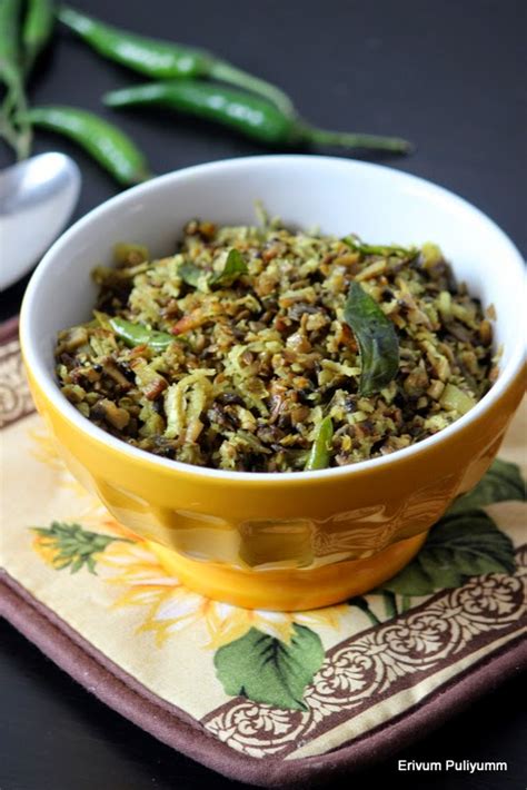 Erivum Puliyum: Mushroom Thoran ( Kerala style Stir Fry)