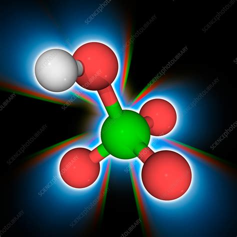 Perchloric Acid Inorganic Compound Molecule Stock Image F017 0575