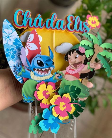 Topos De Bolo Lilo E Stitch Elo Produtos Especiais