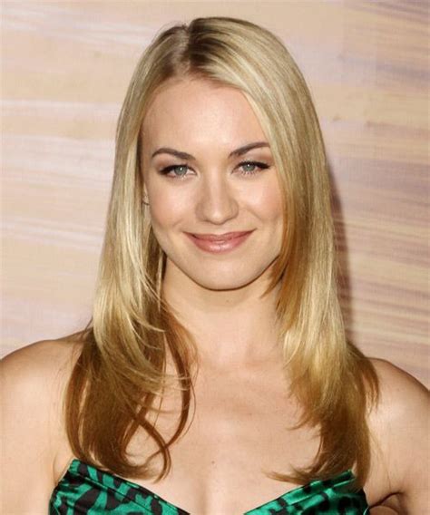 Yvonne Strahovski Long Straight Light Golden Blonde Hairstyle